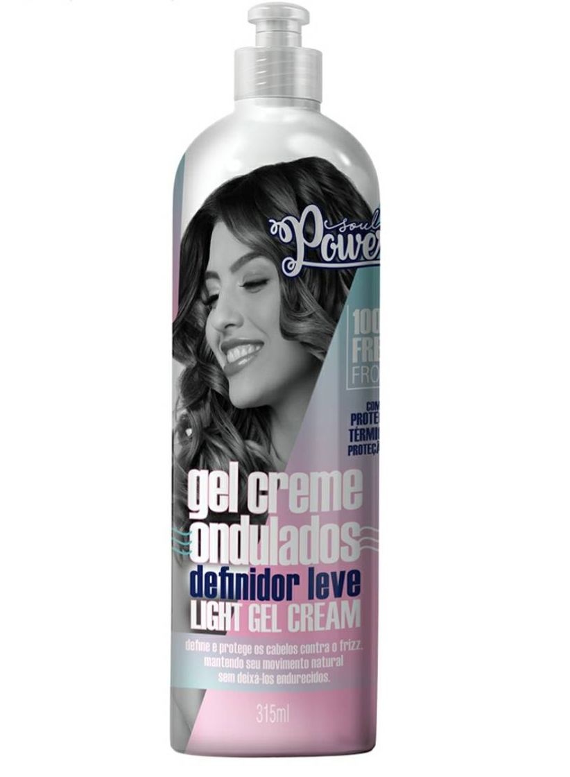 Moda Gel creme para cabelos ondulados e cacheados da soul power