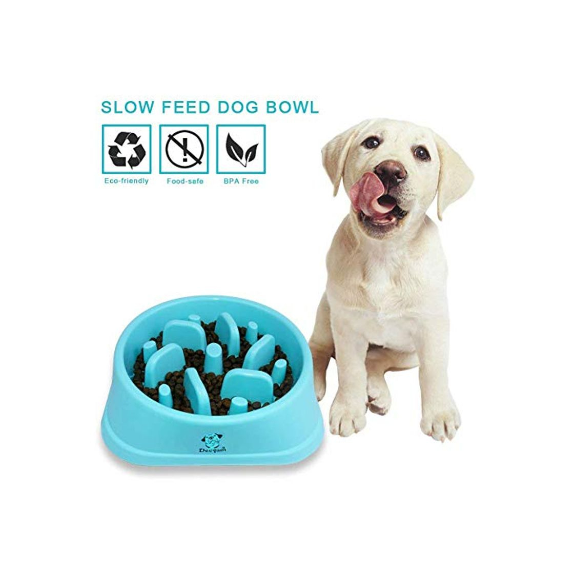 Social Decyam Comedero de Perros para ralentizar la Comida