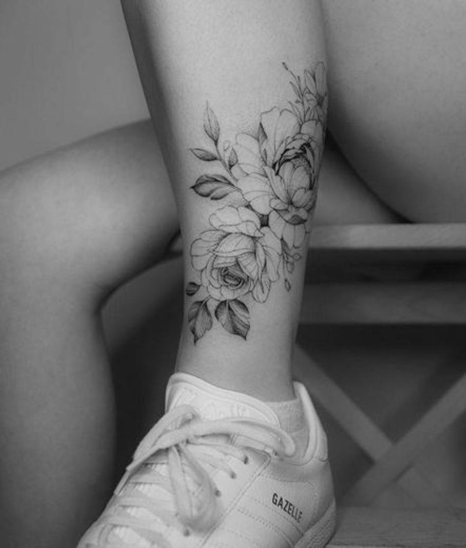 Fashion Tatuagem de flores 🌸