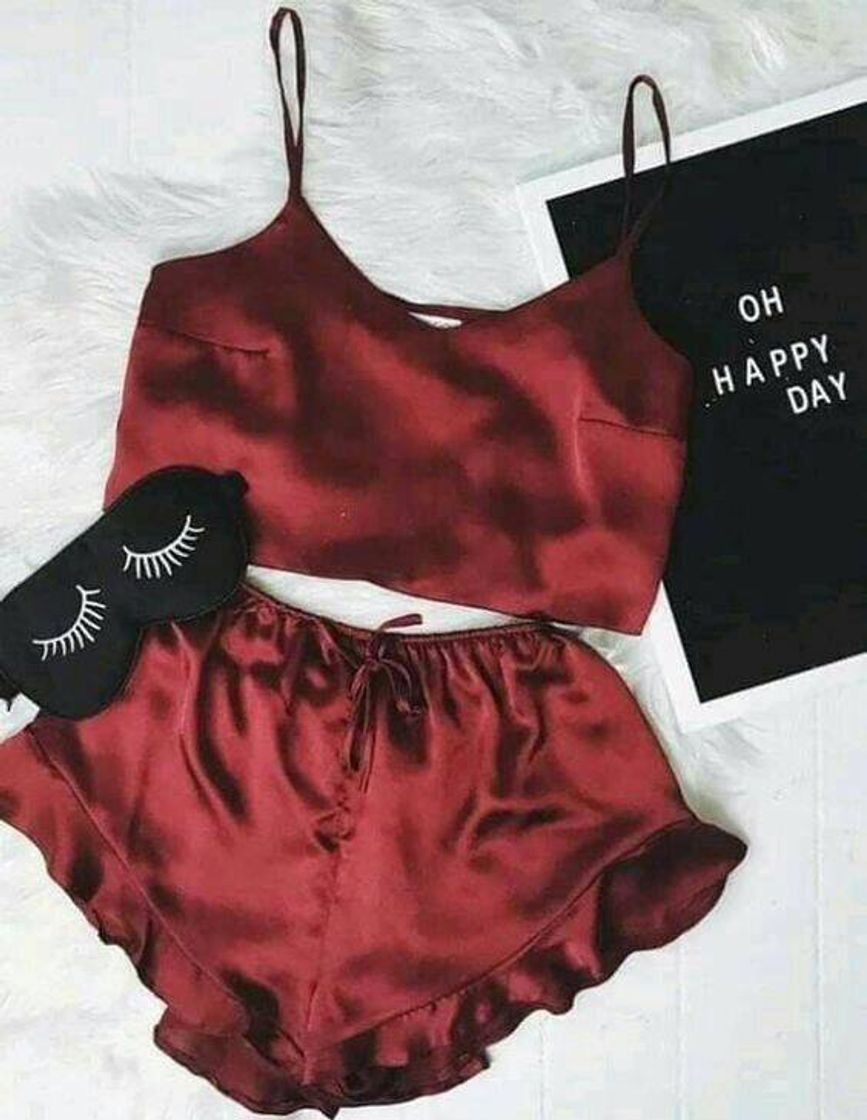 Fashion Pijama vinho lindo