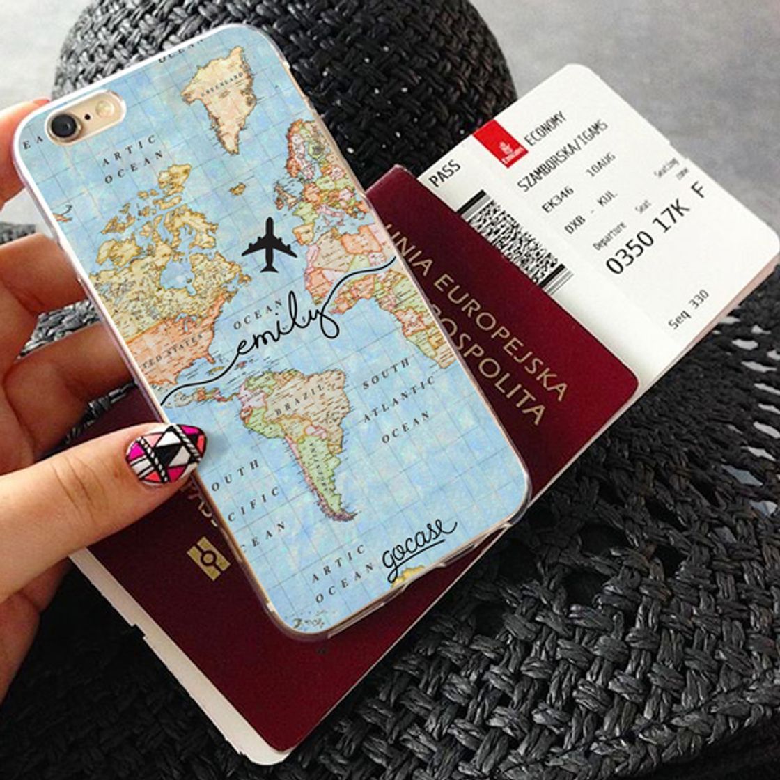 Social Capinha para celular Mapa Mundi Manuscrita — Gocase