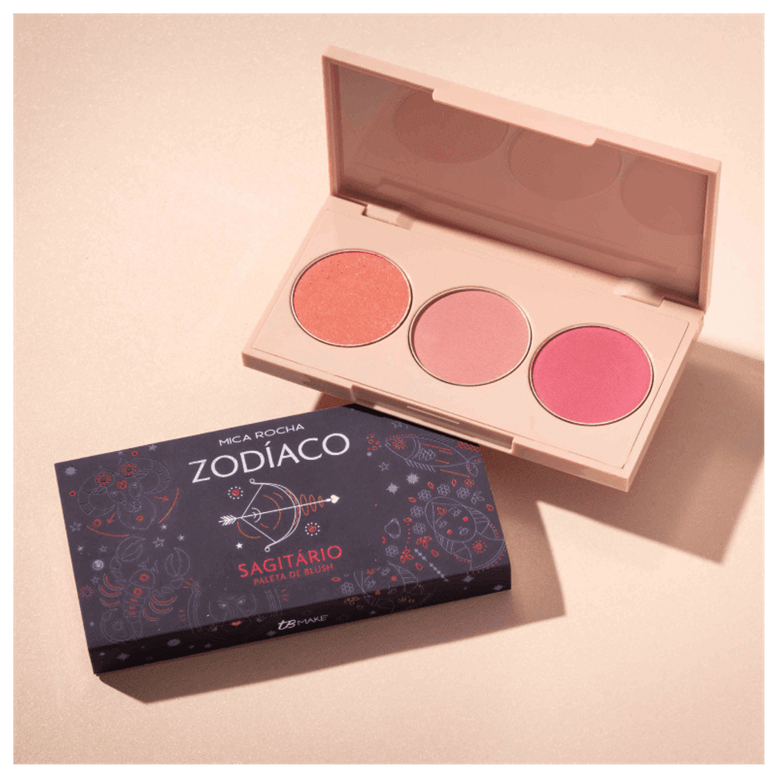 Beauty Paleta de Blush TB Make Let's Go Sagitário by Mica Rocha