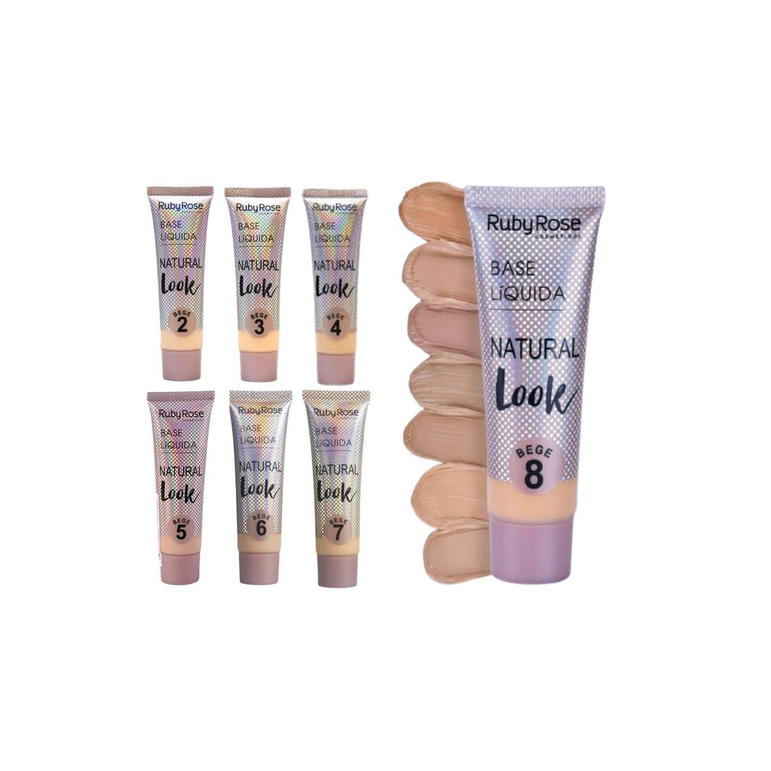 Producto Base Líquida Ruby Rose Natural Look Bege 4