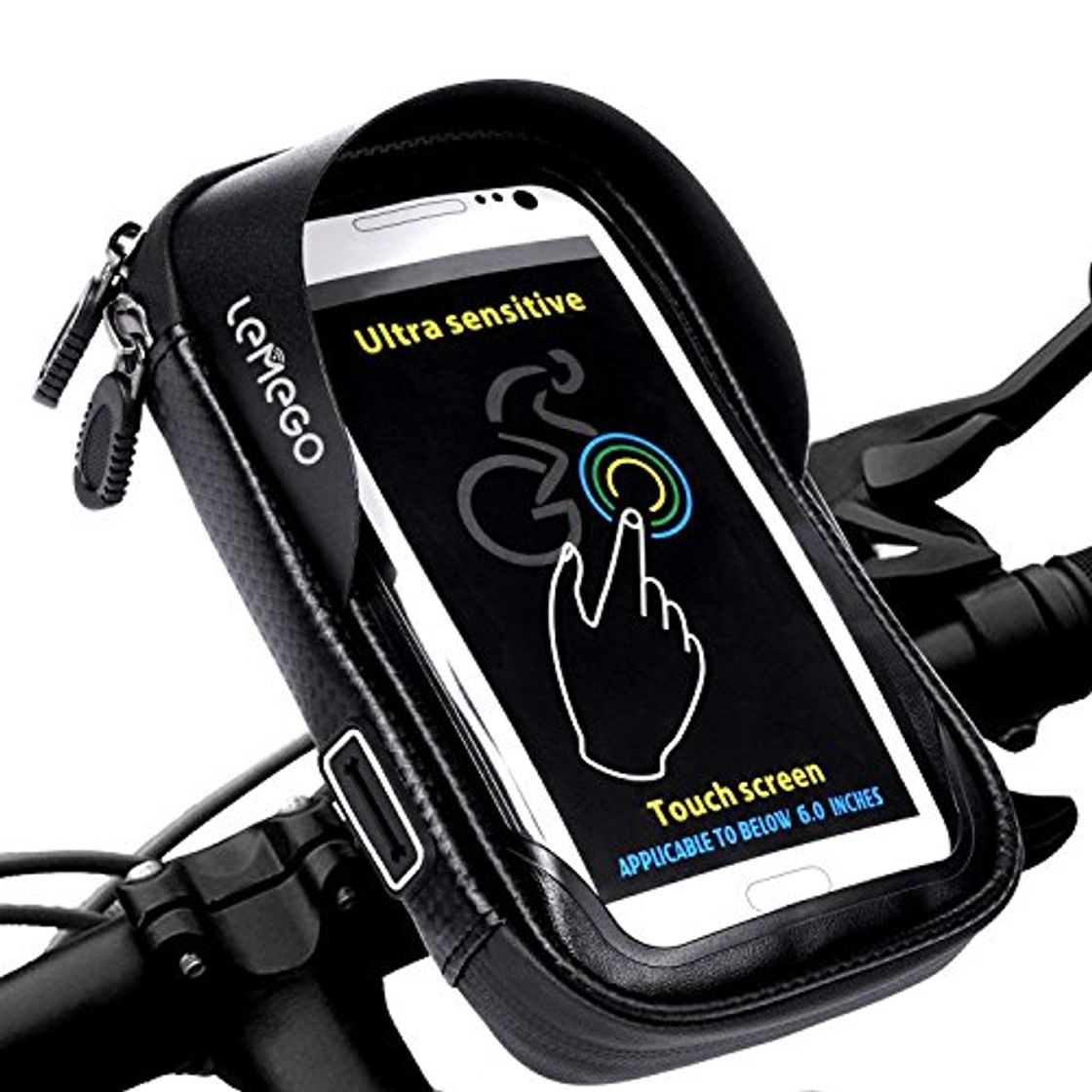Social LEMEGO Soporte Bolsa Impermeable para Móvil Bicicleta