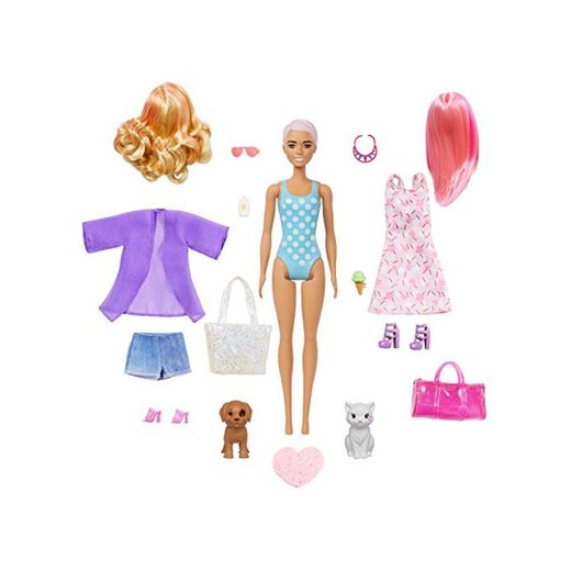 Barbie Color Reveal de la Playa a la Fiesta, muñeca que revela