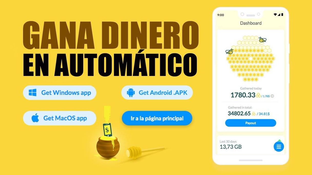 Genera ingresos desde tu movil en automatico SIN INVERSION.