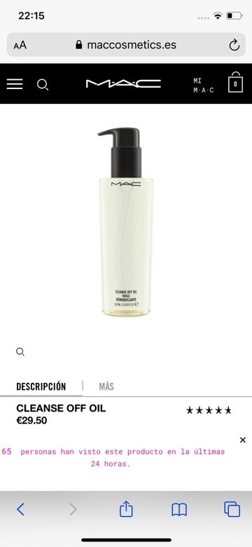 Producto Desmaquillante Mac