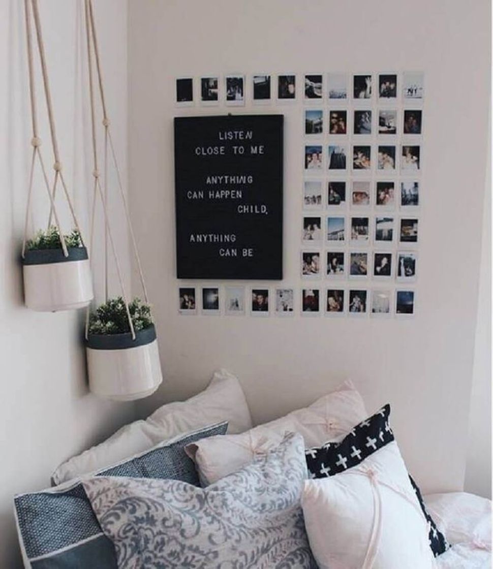 Mural de Fotos para decorar o quarto