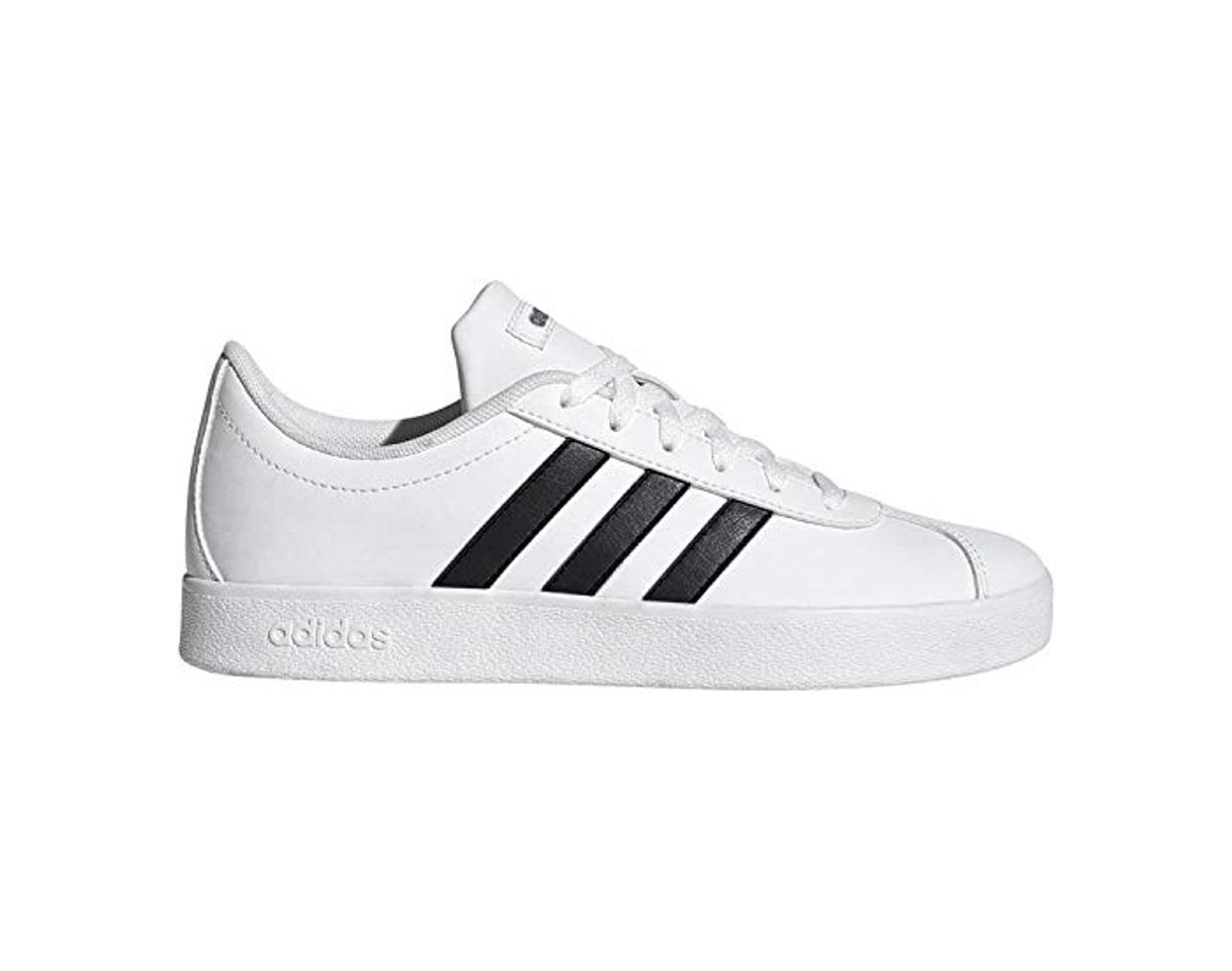 Fashion Adidas VL Court 2.0 K, Zapatillas de Deporte Unisex Adulto, Blanco