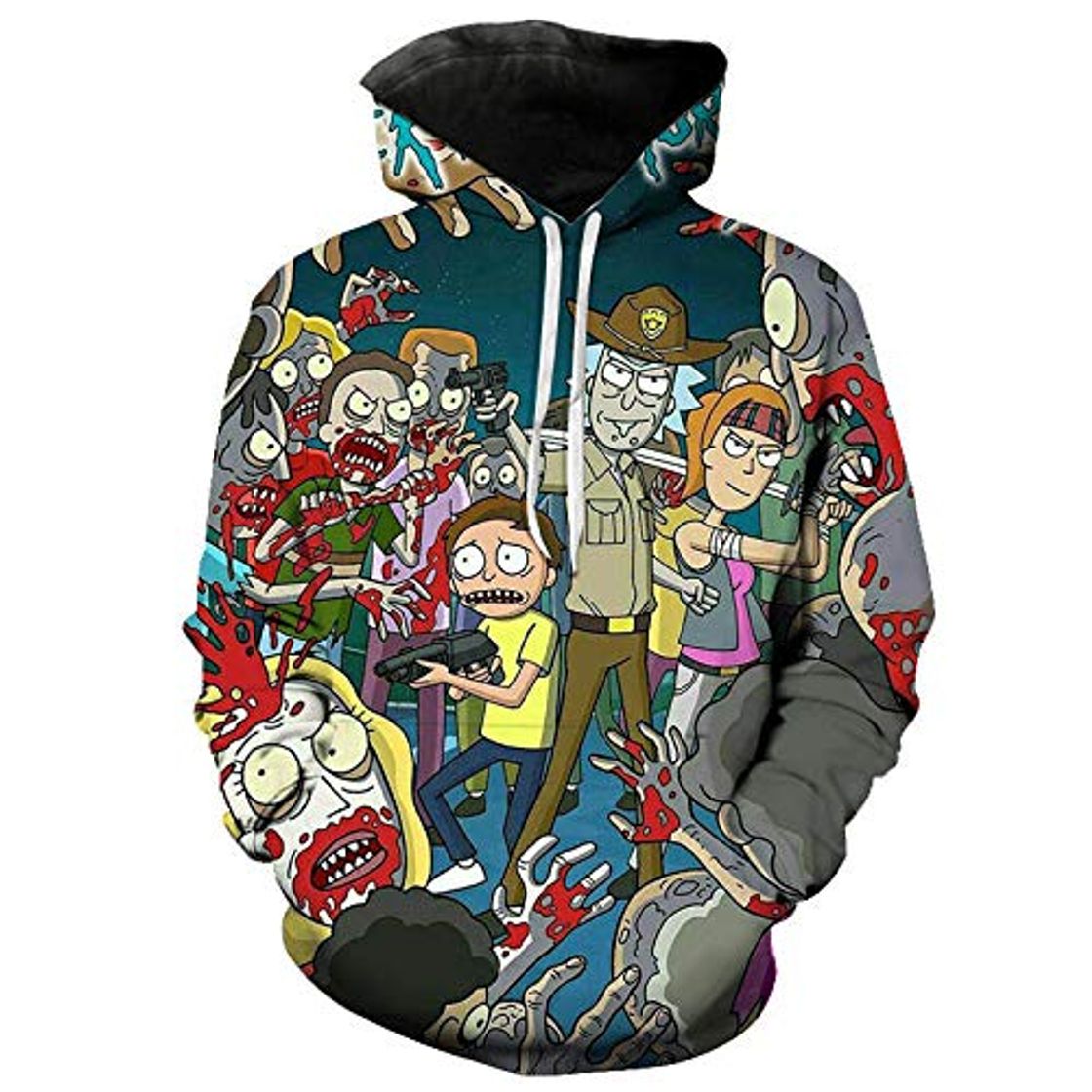 Product TAPESTRYDA Sudaderas con Capucha，Sudaderas con Capucha Rick Y Mortys 3