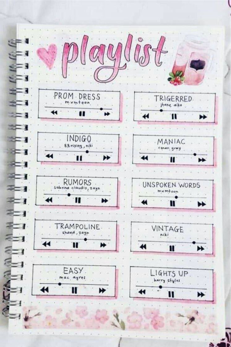 Social Ideias bullet journal 