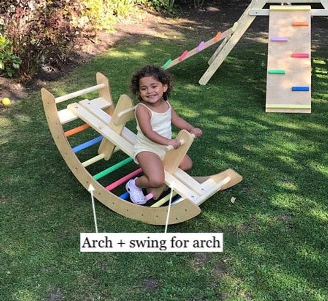 Social Climbing arch & swing, all in one. Pikler arch, Pikler hump 
