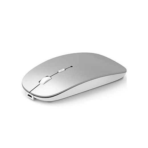 Misilmp Ratón Inalámbrico Recargable,Mini Mouse con Dos Modos(Bluetooth