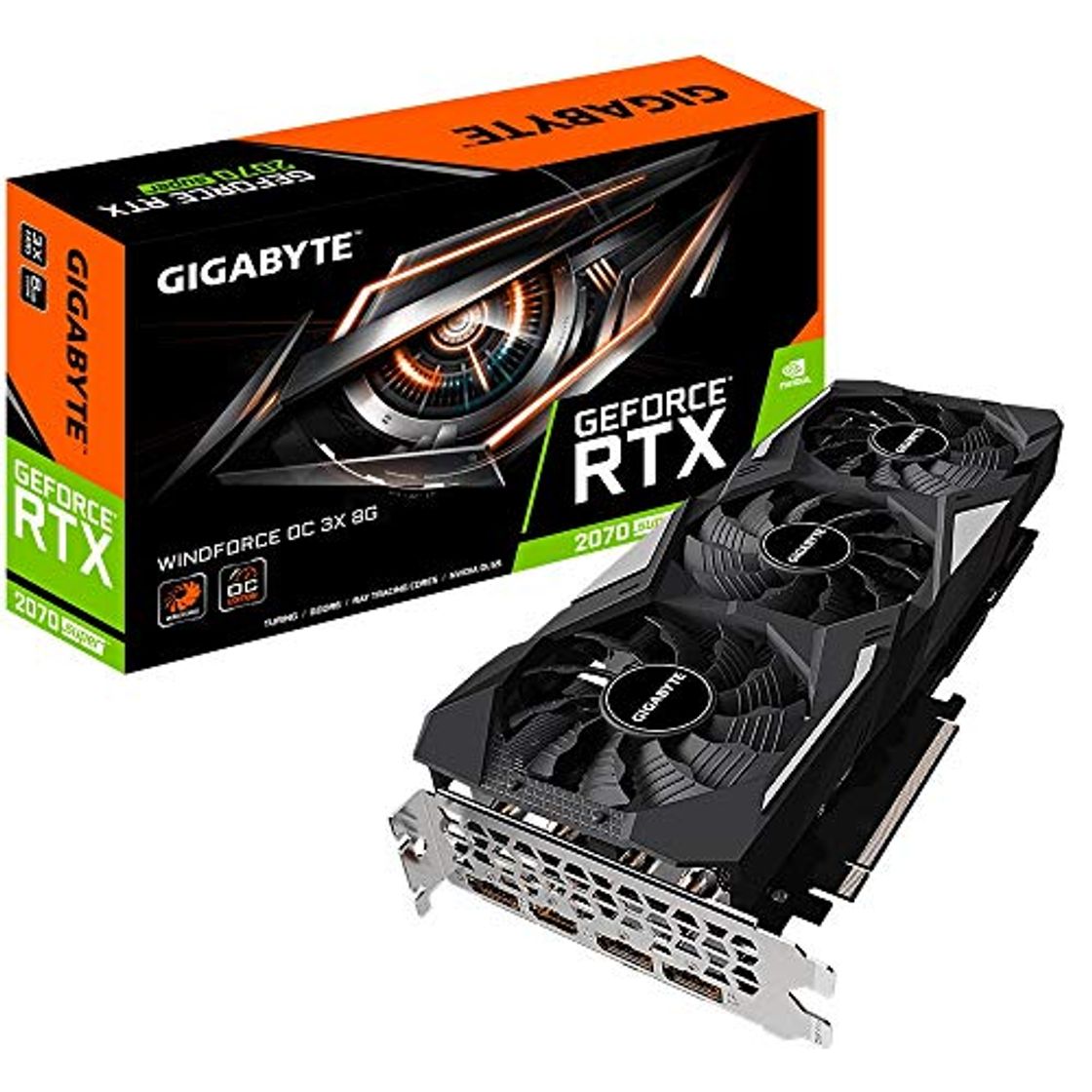 Electrónica Gigabyte GeForce RTX 2070 Super WINDFORCE OC 3x 8G Tarjeta de video