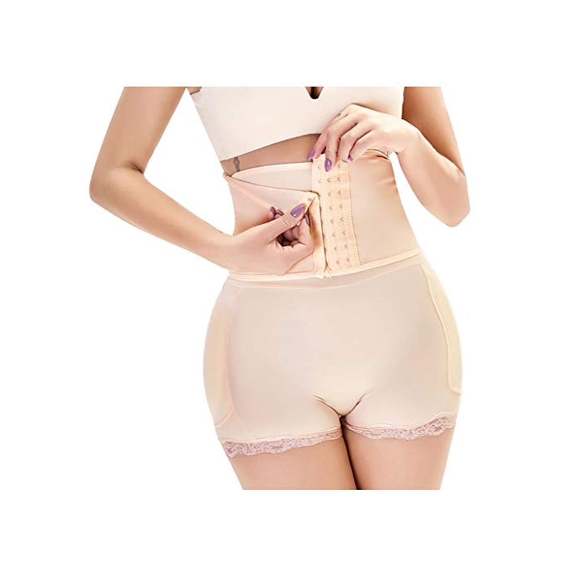 Fashion Luckycat Pantalones Moldeadores Fajas Levanta Gluteos Body Reductores Panty Efecto Vientre Plano Calzones Sin Costuras Hip Up Enhancer Bragas Push Up con Relleno Extremo para Mujer