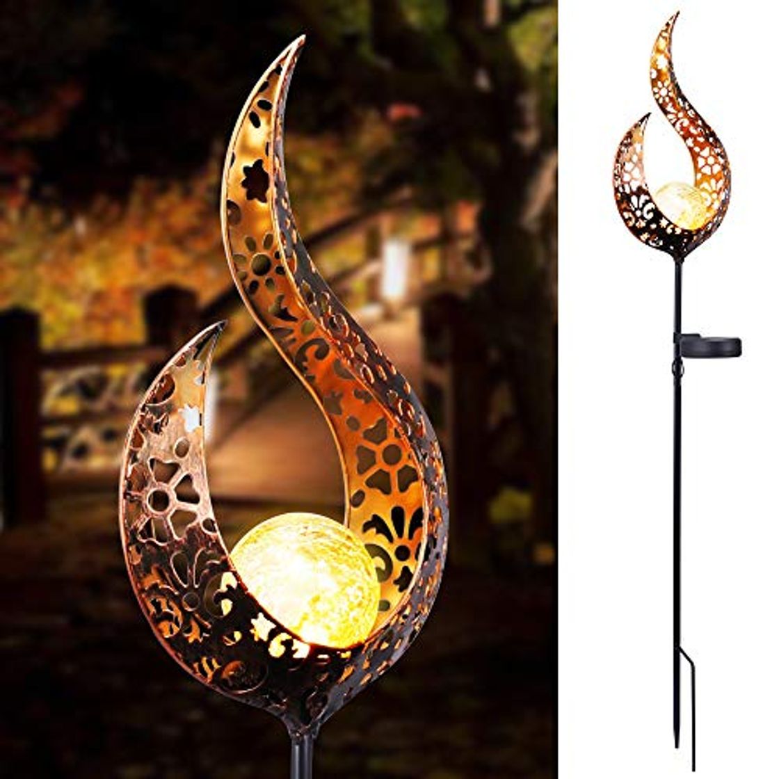 Productos Konesky Moon Solar Lights Outdoor Garden Light LED Lámpara de paisaje Moon