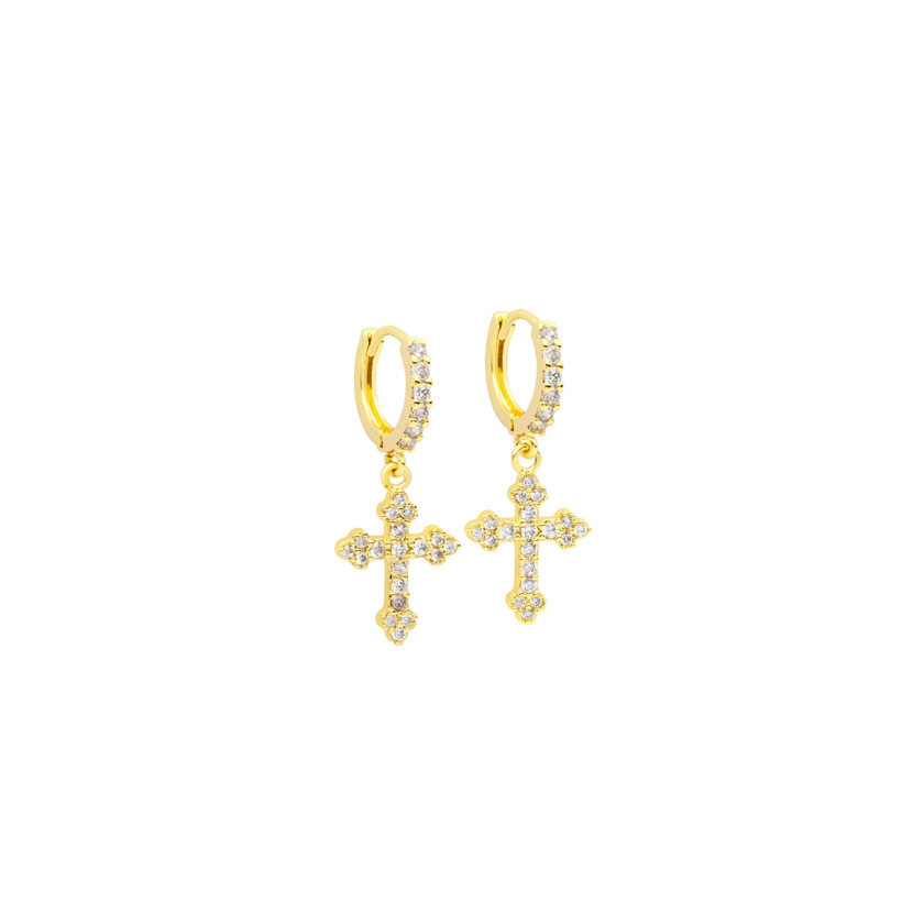 Product SHINY CROSS EARRINGS