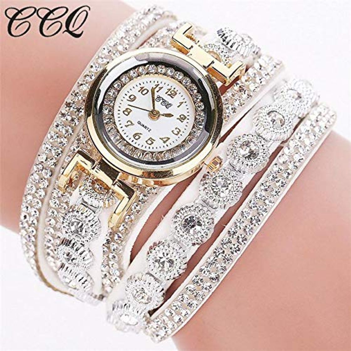 Social WZFCSAEAE Relojes Mujer Casual Analógico de Aleación de Cuarzo Rhinestone Reloj Pulsera