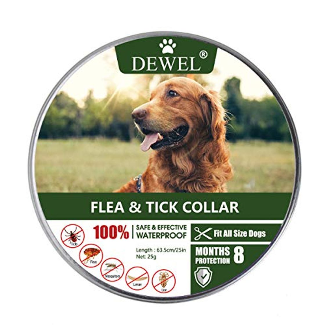 Social DEWEL Collar Antiparasitos para Perro