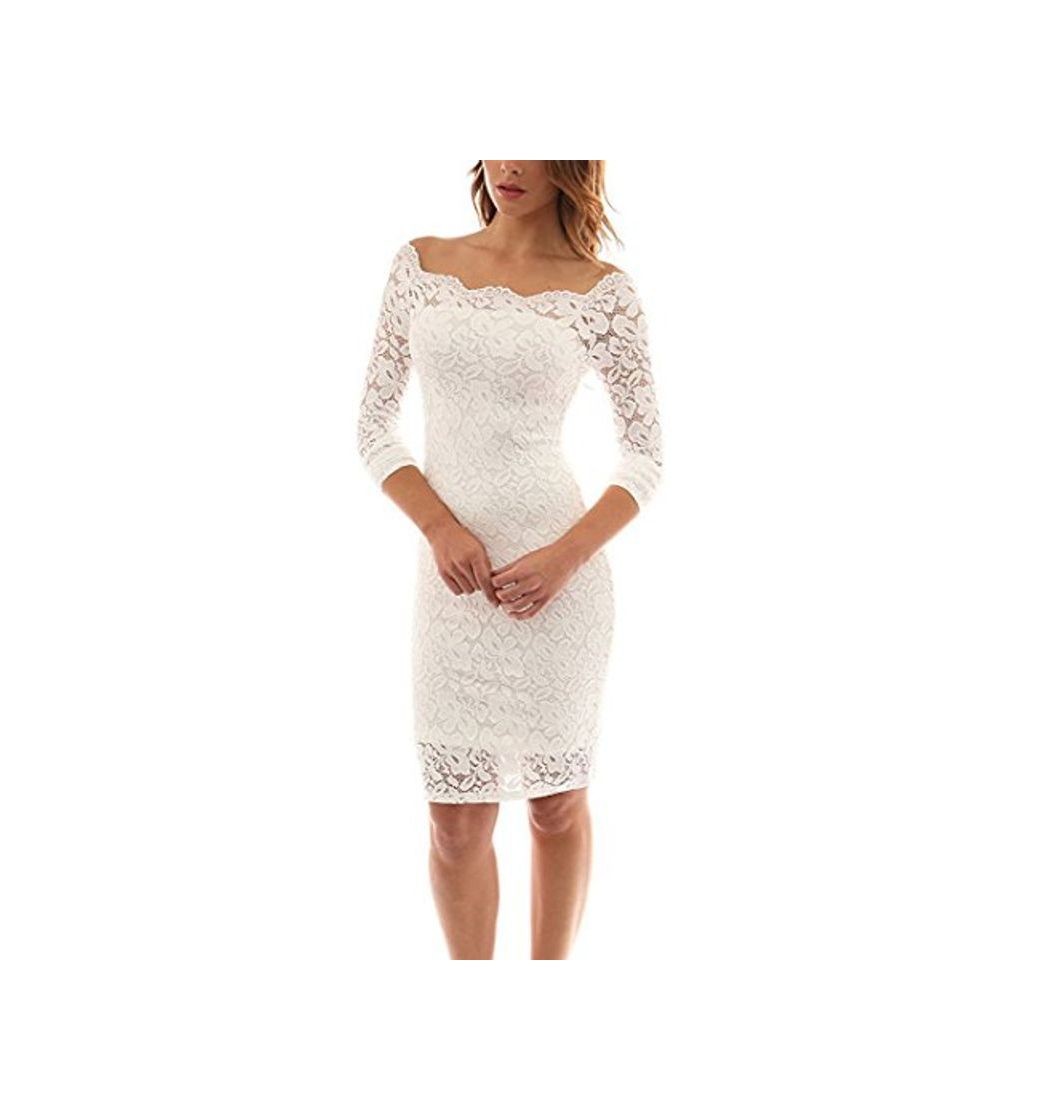 Social Mujeres Vestido De Fiesta Cortos Encaje Vintage Vestidos para Boda Manga Larga Lace Vestir De Noche Cóctel Tubo Elegante Skinny Novia Otoño Y Verano Barco Cuello Ropa Bonita Party Dress Mini