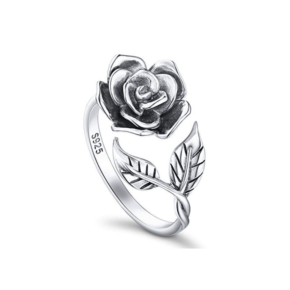 Productos DAOCHONG S925 Anillo abierto de plata de ley para mujer