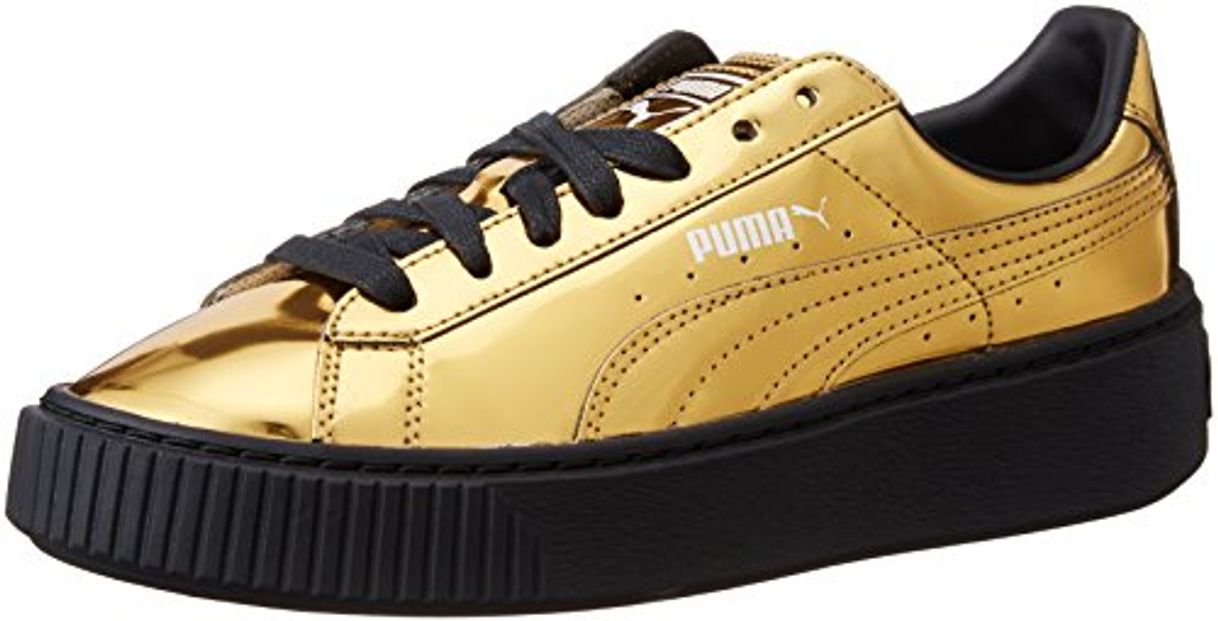 Social Puma - Zapatillas deportivas con plataforma, color dorado metalizado dorado Size