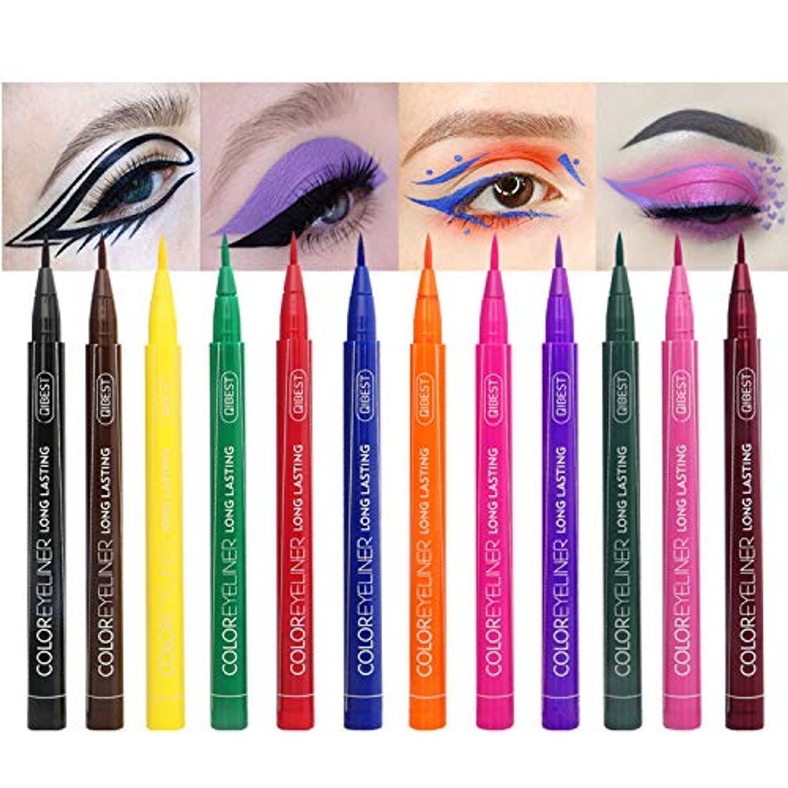 Social 12 Colors Matte Liquid Eyeliner Set