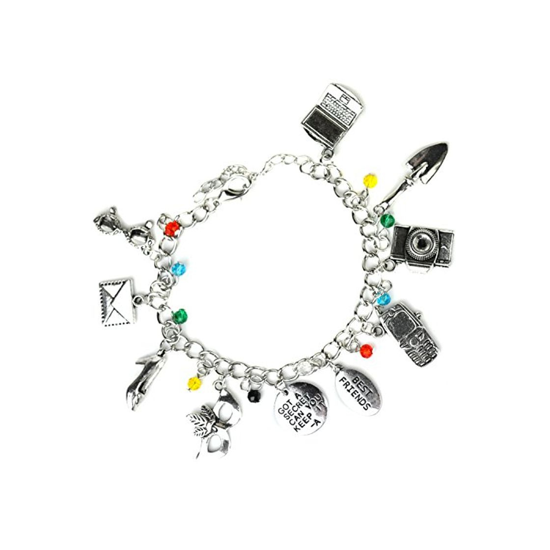 Social Pulsera con abalorios de Pequeñas mentirosas en tono plateado