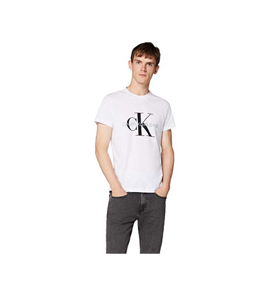 Product Calvin Klein Iconic Monogram SS Slim tee Camiseta, Blanco