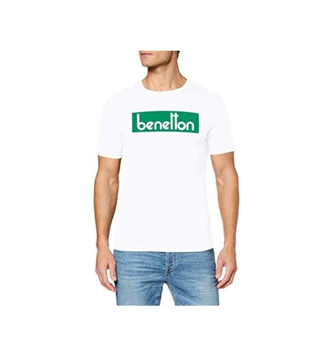 Benetton T-Shirt Camiseta de Tirantes, Blanco