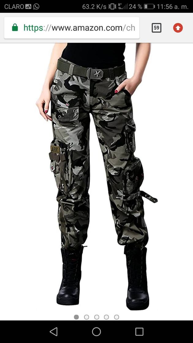 Moda Pantalón de camuflaje