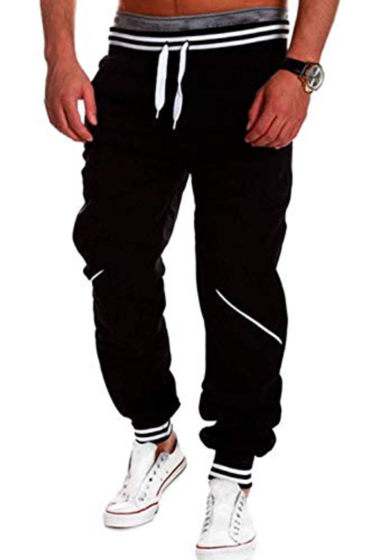 Producto Willlly Pantalones Sueltos para Hombre A Jogger Casual Chic Cintura Elástica con Cordón Pantalón De Chándal Pantalones Deportivos De Fitness para El Ejercicio De La Moda De Ocio Pantalones Deporti