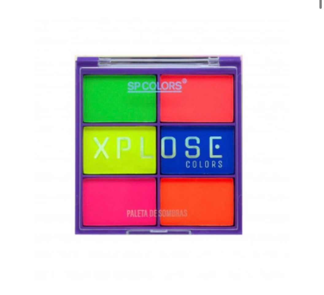 Social Paleta de Sombras Neon Xplose Cores Quentes - SP Color