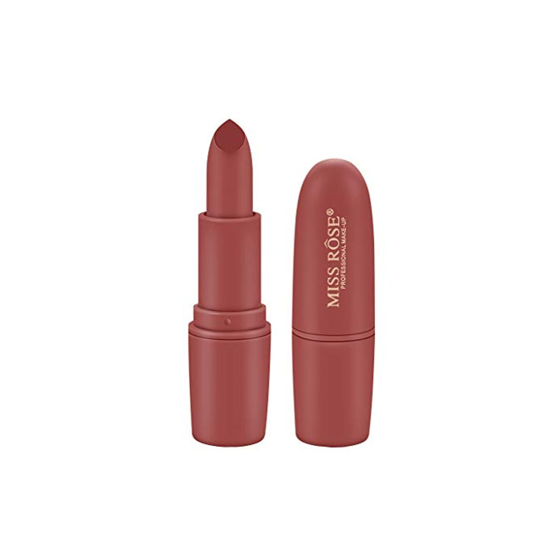Social Rawdah Pintalabios Mate Larga Duracion Pintalabios Permanente Rojo Brillante Miss Rose Brick