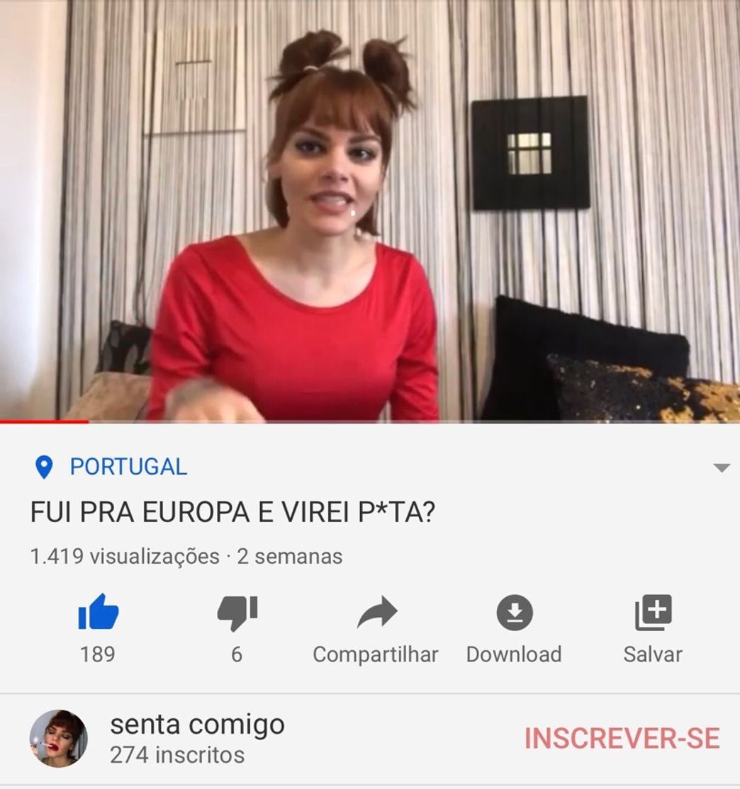 Fashion Meu vídeo no YouTube 