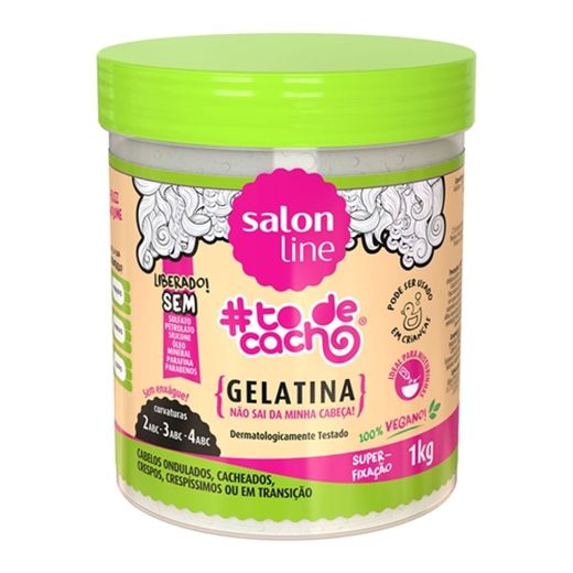 Gelatina #todecacho Não sai da Minha Cabeça 1 kg - Salon Line -