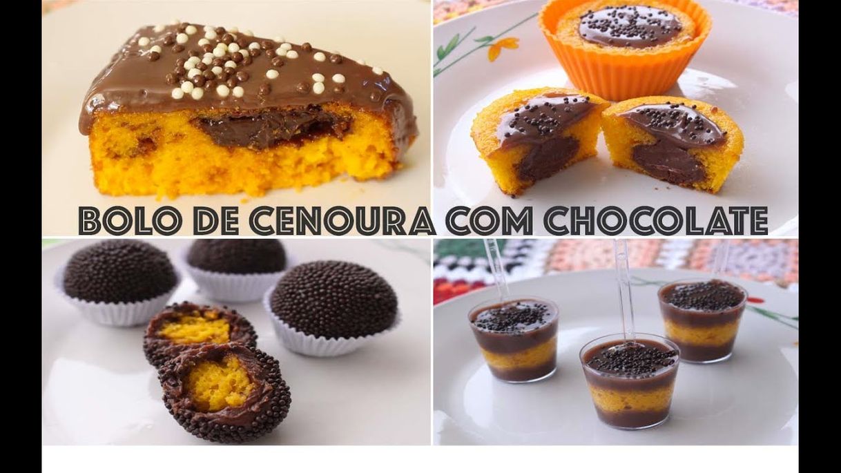 Fashion RECEITA: 4 FORMAS DE FAZER BOLO DE CENOURA COM ...