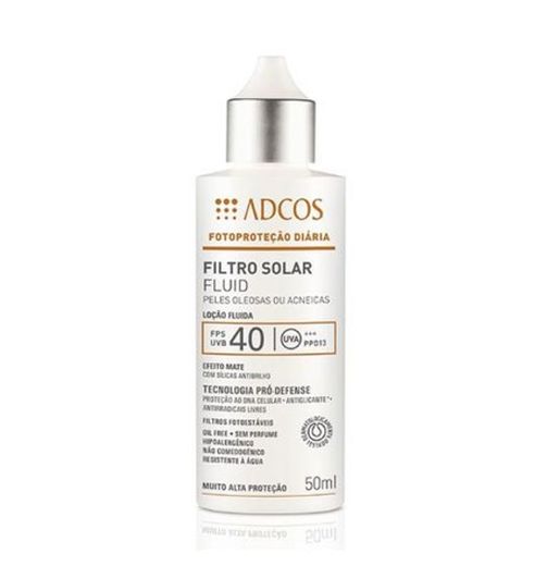 Protetor Solar Fluid Fps40 50Ml - Adcos
