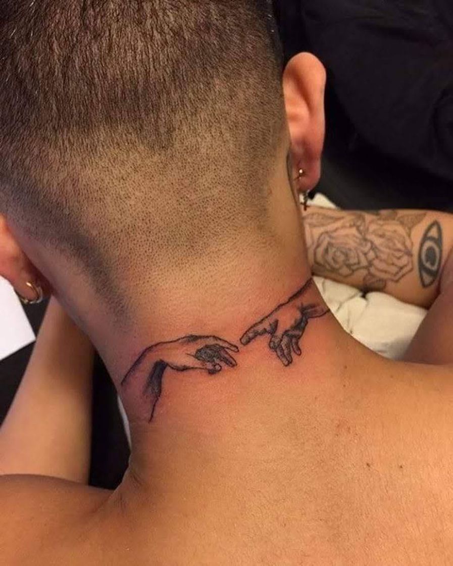 Fashion tatuagem pescoço 3