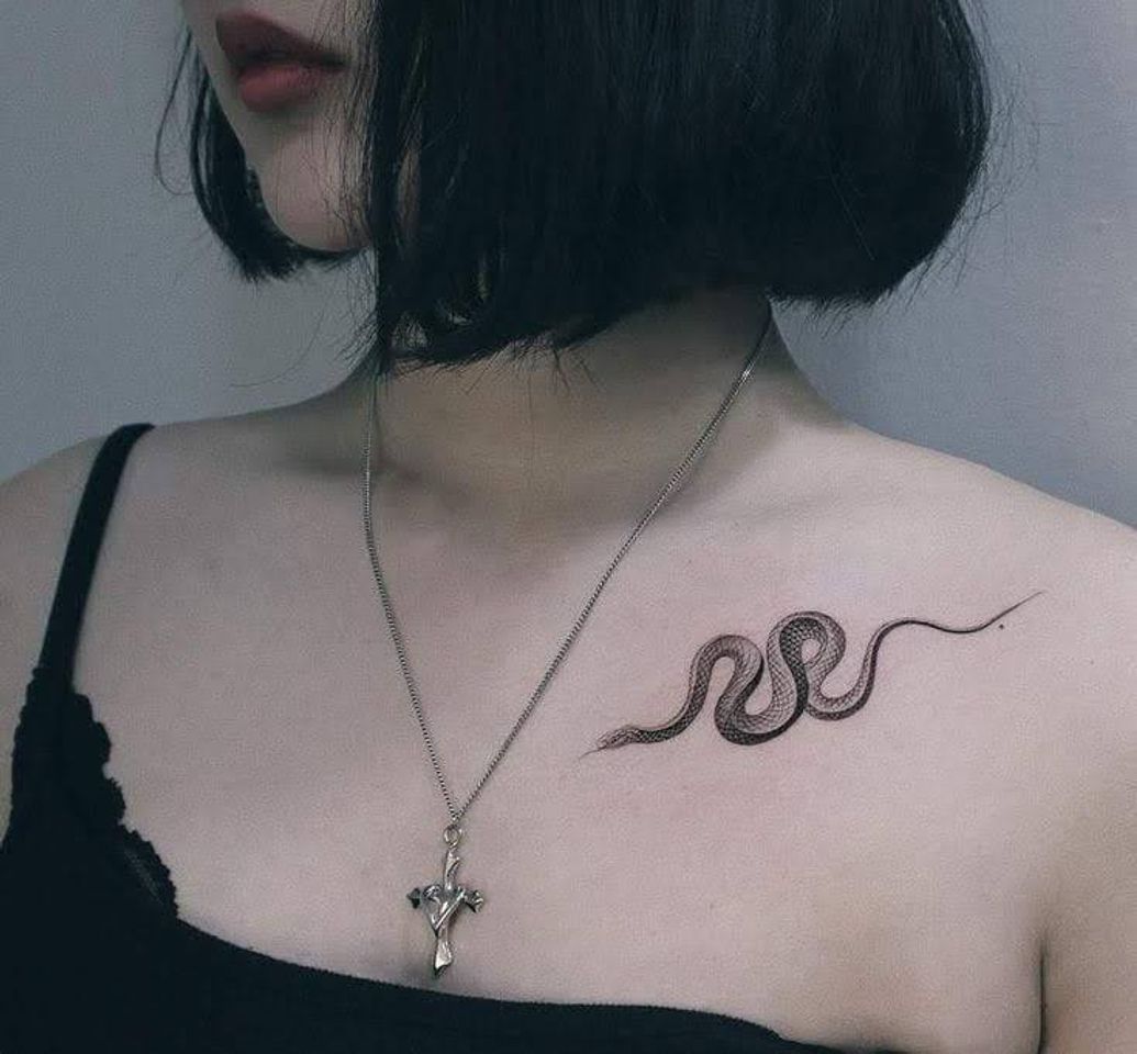 Fashion tatuagem serpente 