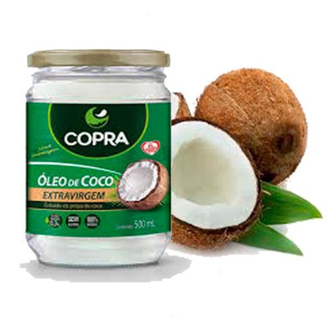 Fashion Óleo de Coco Extra Virgem 500ml Copra - Óleos | Extra | 6511539