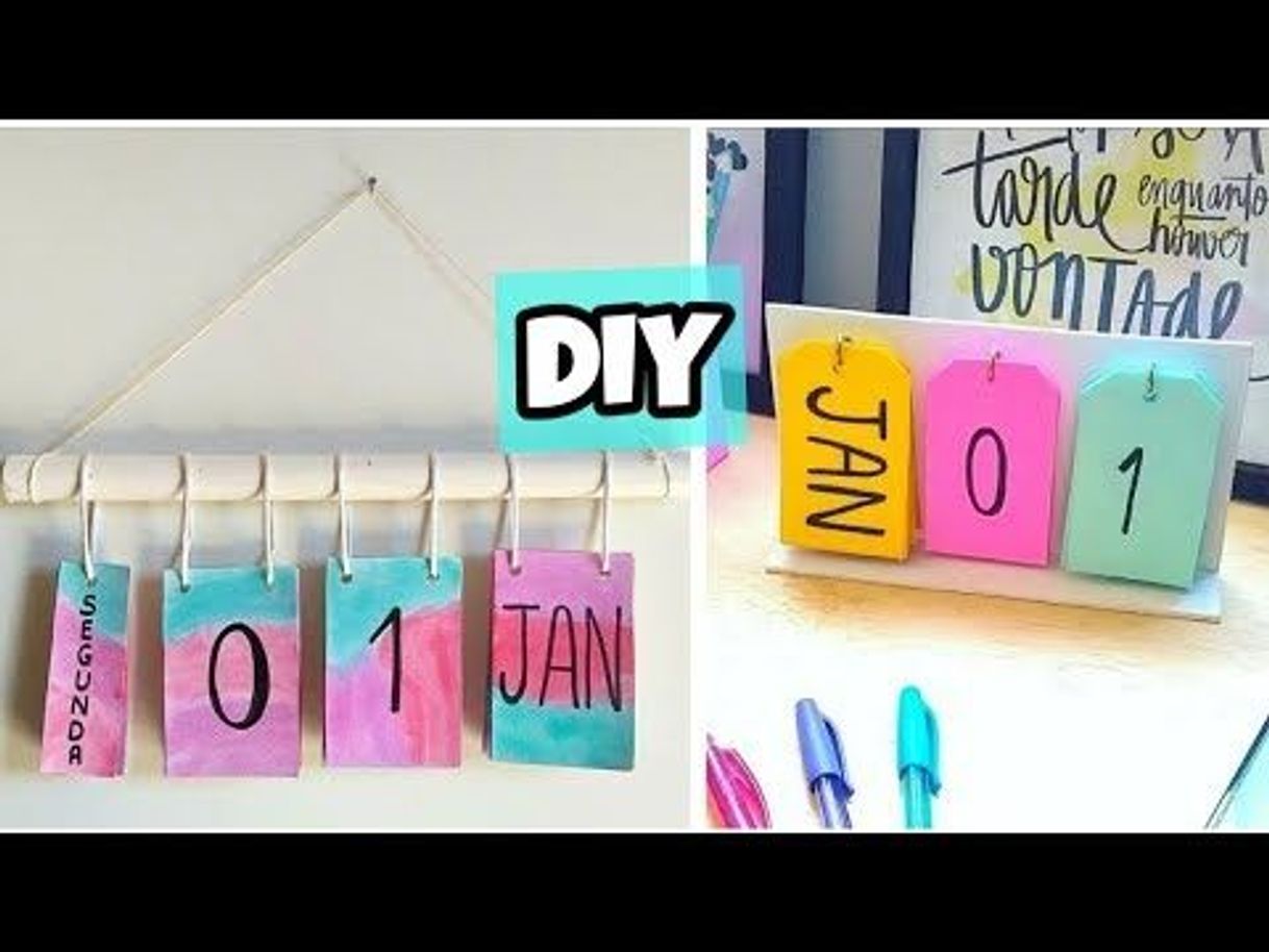 Moda DIY Calendário 