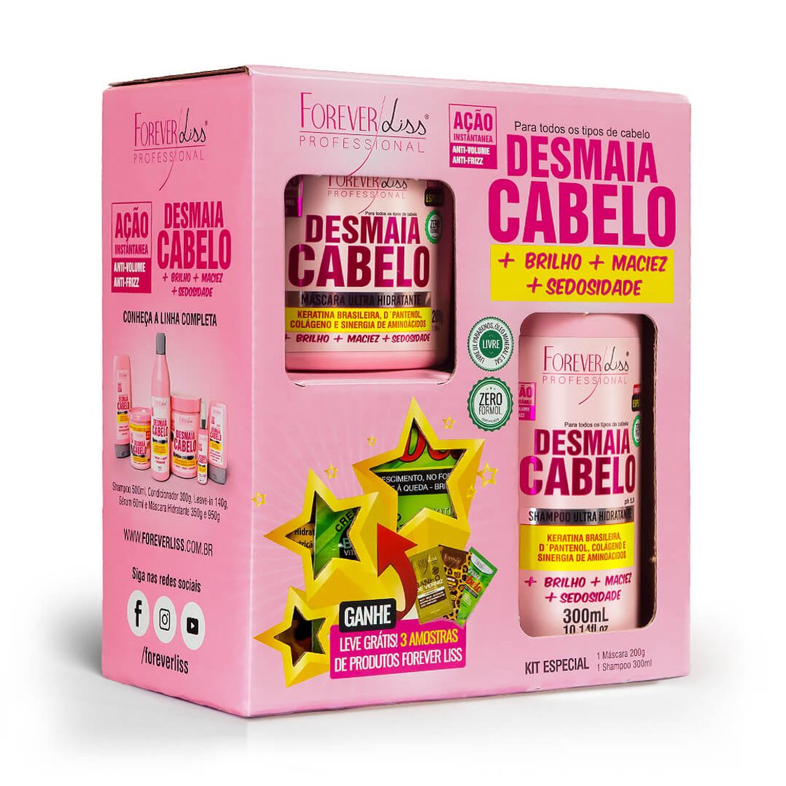 Moda Kit Desmaia Cabelo Forever Liss 