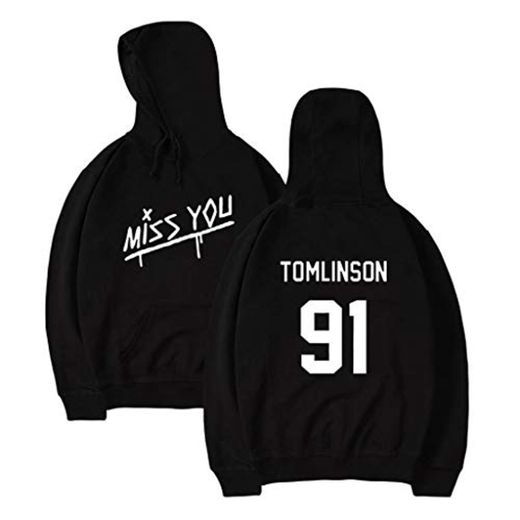 U CAN Louis Tomlinson Sudaderas con Capucha De Manga Larga con Cuello Redondo Unisex