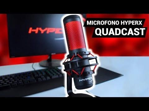 Micrófono Gamer HyperX Quadcast Omnidirectional USB Negro