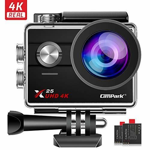 Campark X25 Native 4K/30fps Cámara Deportiva Ultra HD WiFi 170° Ángulo con