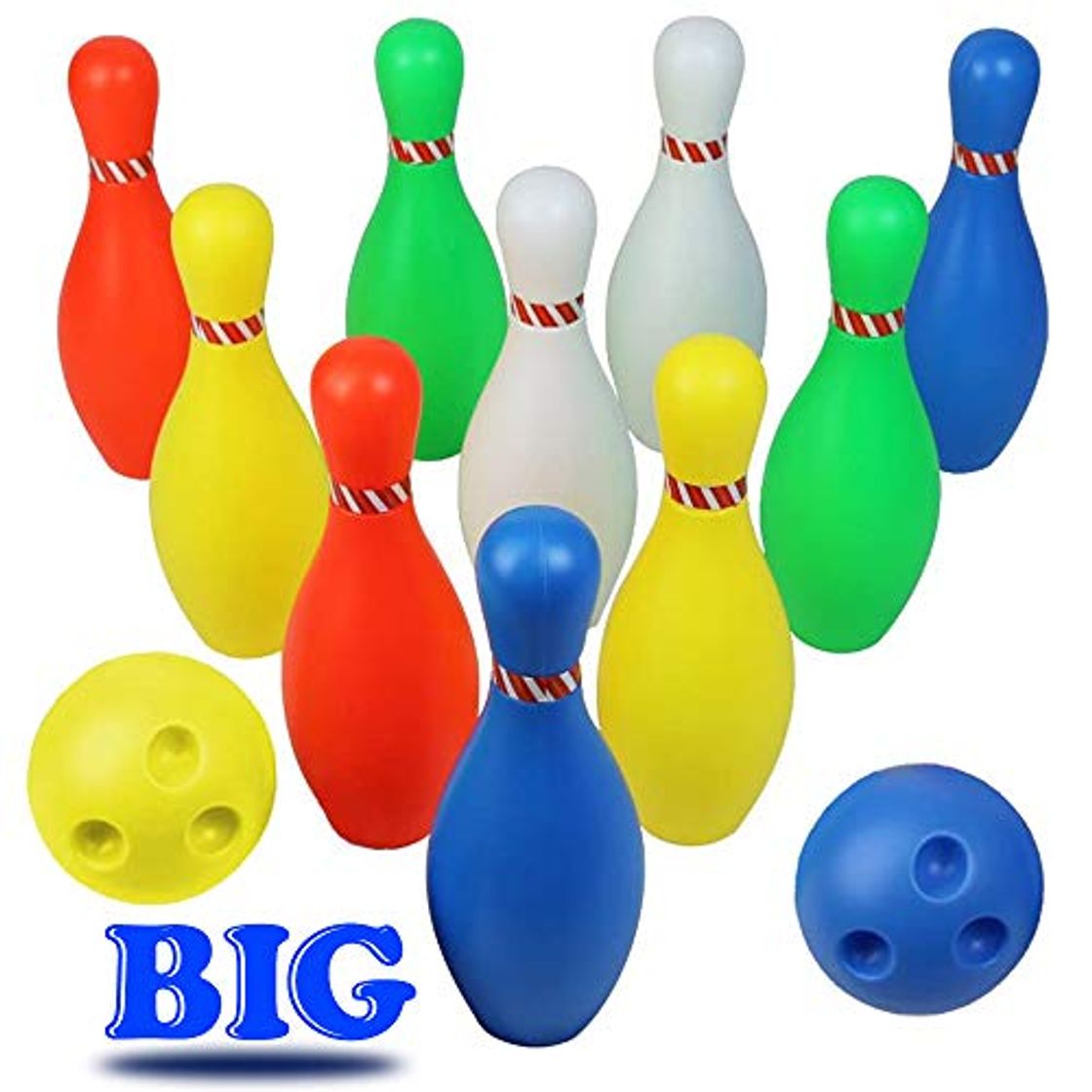 Products Bolos Infantiles - Juego de Bolos con 10 Bolos y 2 Bolas