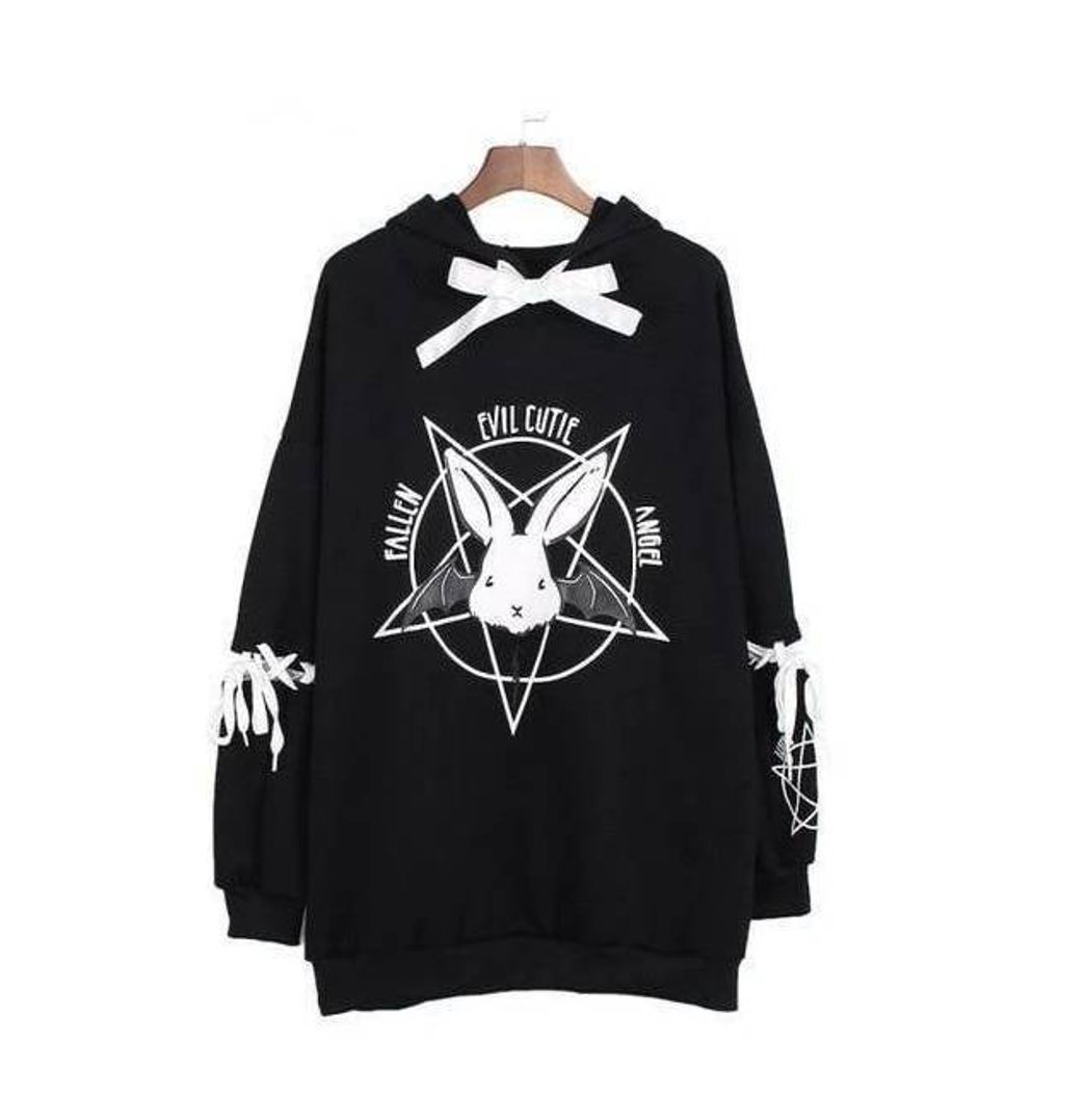 Moda Cutie black hoddie