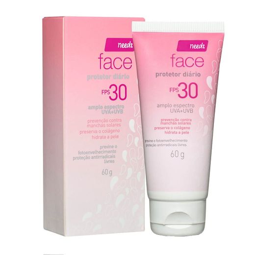 Protetor Solar Facial Needs Diário FPS30 60g | Droga Raia