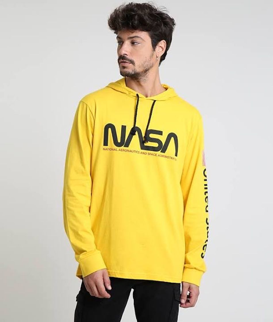 Fashion Camiseta Masculina Nasa 